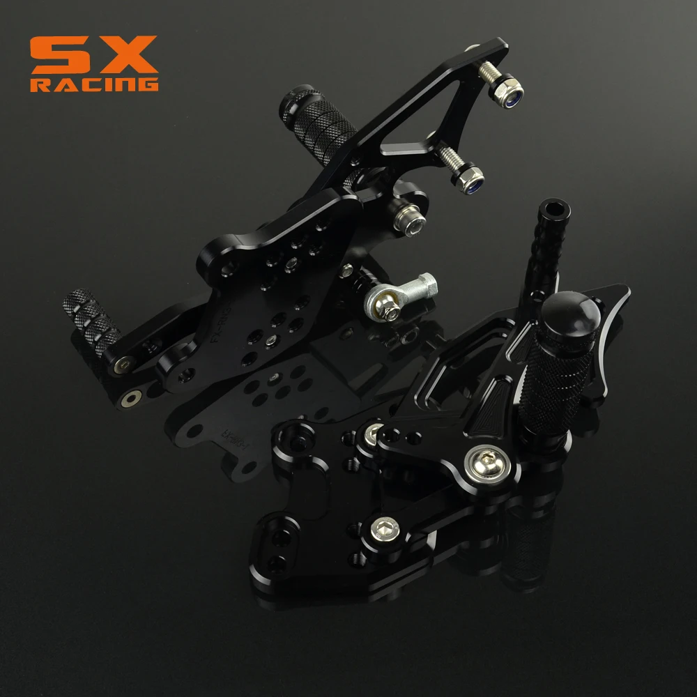 

Motorcycle Aluminum adjustable Billet Foot Pegs Foot Pedals Rest For KAWASAKI NINJA 300 2013-2016 13 14 15 16