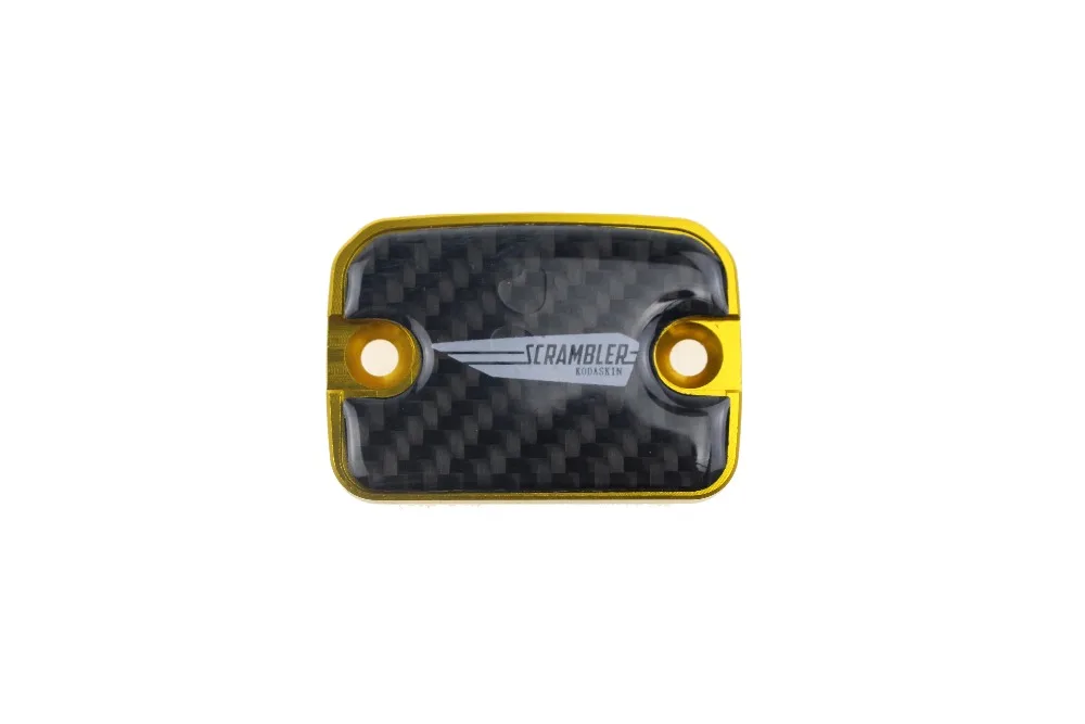 

KODASKIN Carbon Italy Brake Fluid Reservoir Cap Front for Ducati Scrambler ICON (Gold)