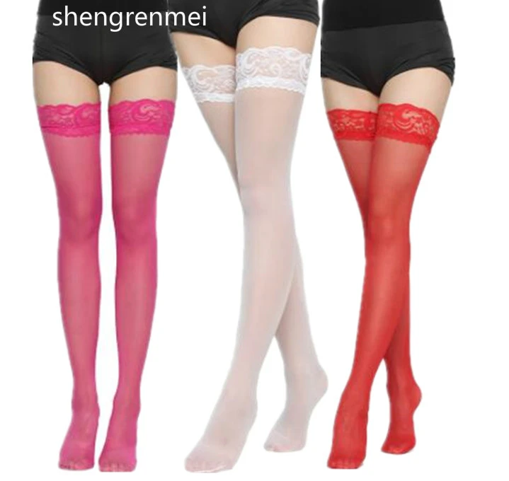 Shengrenmei Latest Non Slip Stockings Women Lingerie Lady Elastic Lace