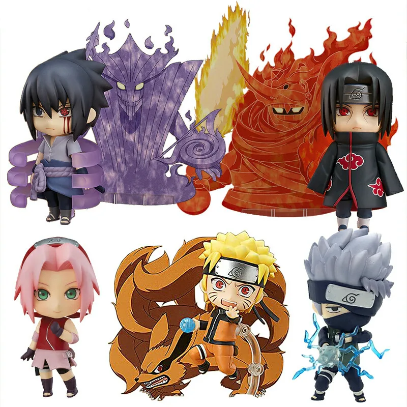 

Nendoroid Naruto Shippuden Uzumaki Naruto 682 Uchiha Sasuke 707 Uchiha Itachi 820 Hatake Kakashi 724 PVC Action Figures Toys
