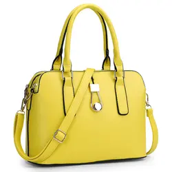 Мода деловых женщин Курьерские сумки высокого качества офисные мешок двойной молнии Crossbody сумка Искусственная кожа сумки на плечо