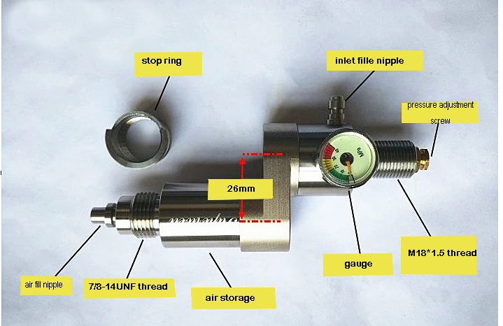 Новый Воздушный постоянный клапан psi регулятор давления на выходе 4500psi