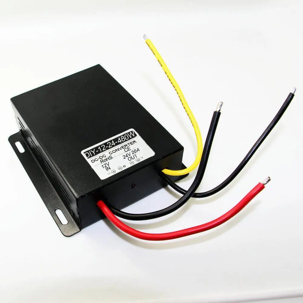 DC 12V Step Up To DC 24V 20A 480W Boost Power Converter Regulator Module New - 10PCS