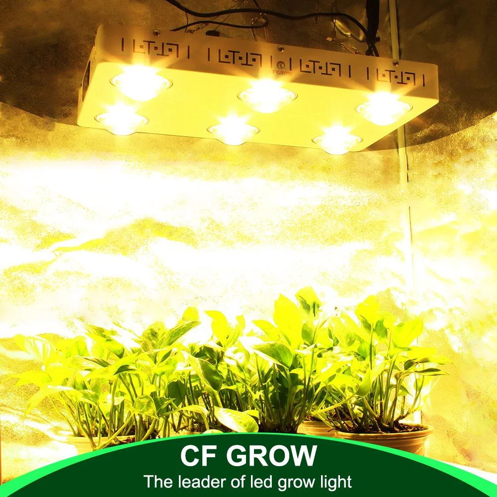 

LED Plant Grow Light Full Spectrum Dimmable CREE COB CXB3590-X6 II 600W 72000LM = HPS 2000W for Indoor Plant Growth Lighting