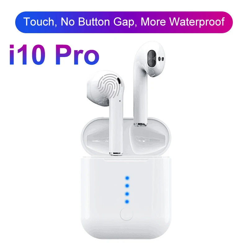 

i10 Pro TWS Mini Bluetooth 5.0 Earphone Sports Sweatproof True Wireless Touch Earbuds Binaural call Earphones For Smart Phone i9