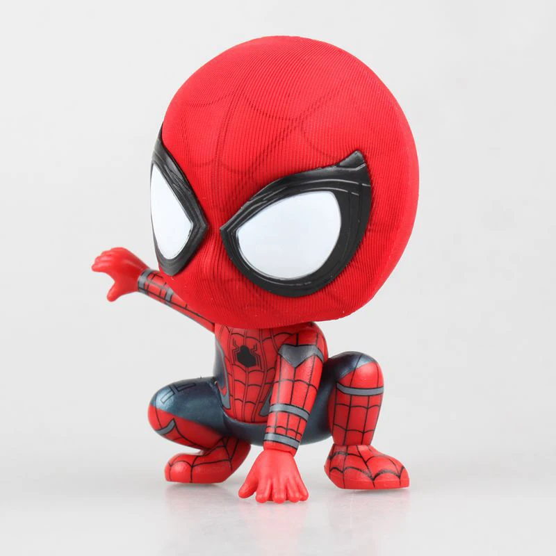  Bobble Head Spiderman Spider Man Hero PVC Action Figure Collection Model Doll Toy Gifts  (6)