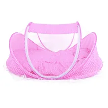 Симпатичные Детские кроватки 4 шт. Портативный удобные Младенцы Pad герметичные Сетки от комаров матрас Подушки Детские мешок сетки новорожденных сна путешествия кровать