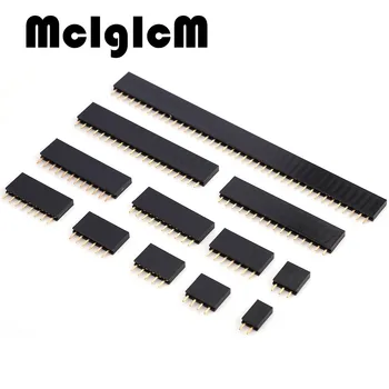 

Female Pin Header 2.54mm Pitch 2/3/4/5/6/7/8/9/10/11/12/13/14/15/16/20 Pin PCB Female Pin Header Connector Straight Single Row