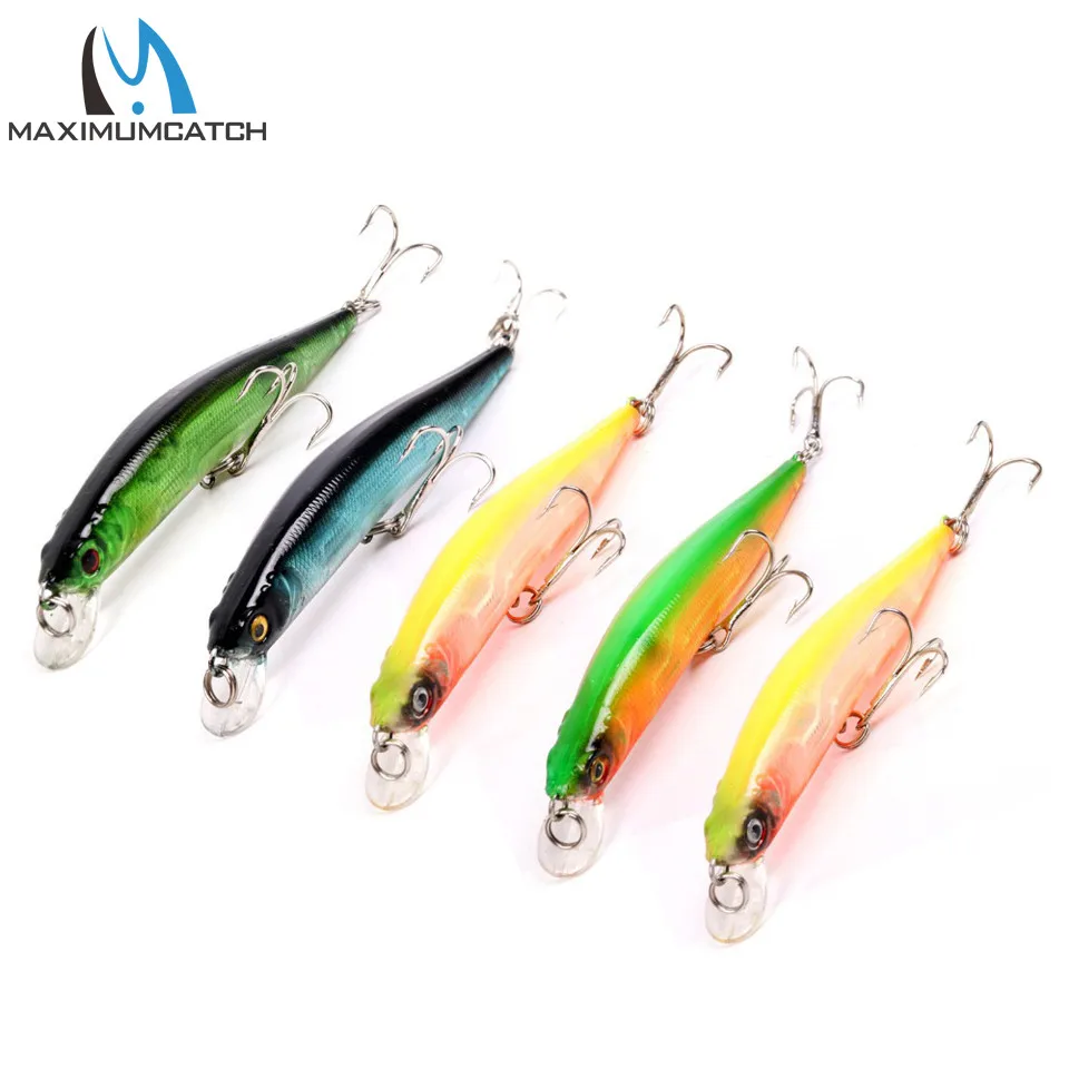 Maximumcatch 100mm 8.37g 1.2m 5Pieces/Lot Minnow Fishing Lure Artificial Bait Plastic Hard Fishing Lure Fishing Bait