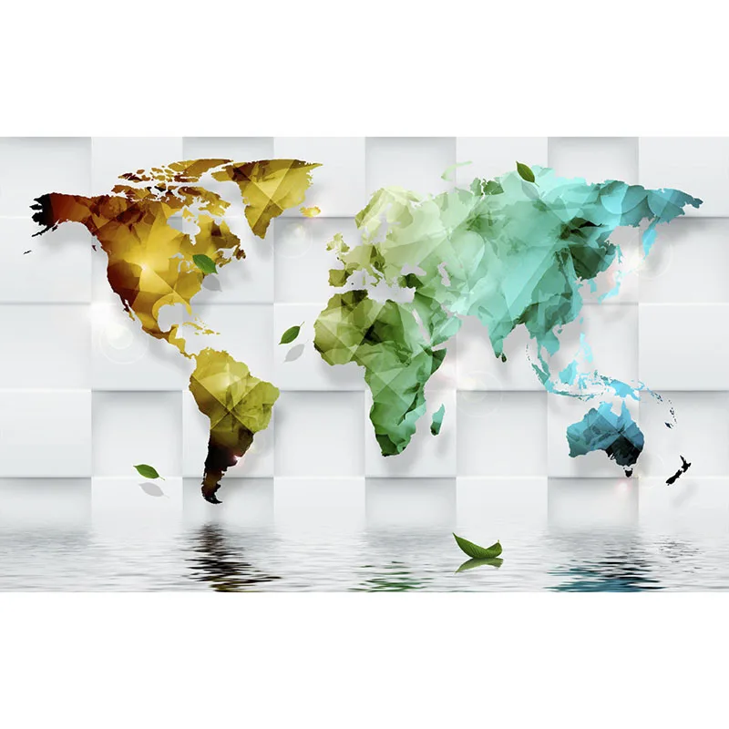 Beautiful Wallpaper Art Decoration For Living Room Tv Wall Wallpaper 3d Colorful World Map Murals Non Woven Wall Paper New 3 Decoration For Living Room Art Decorworld Map Mural Aliexpress