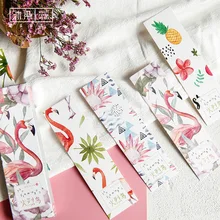 30 шт./упак. Творческий Закладка в виде фламинго Бумага мультфильм закладки с животными, канцелярские принадлежности в подарок