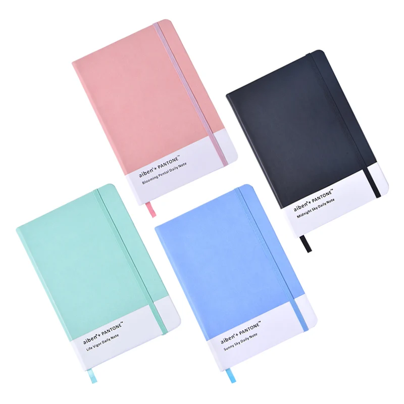 

Hard Cover Simple Elastic Band Lined Notebook Ruled Journal