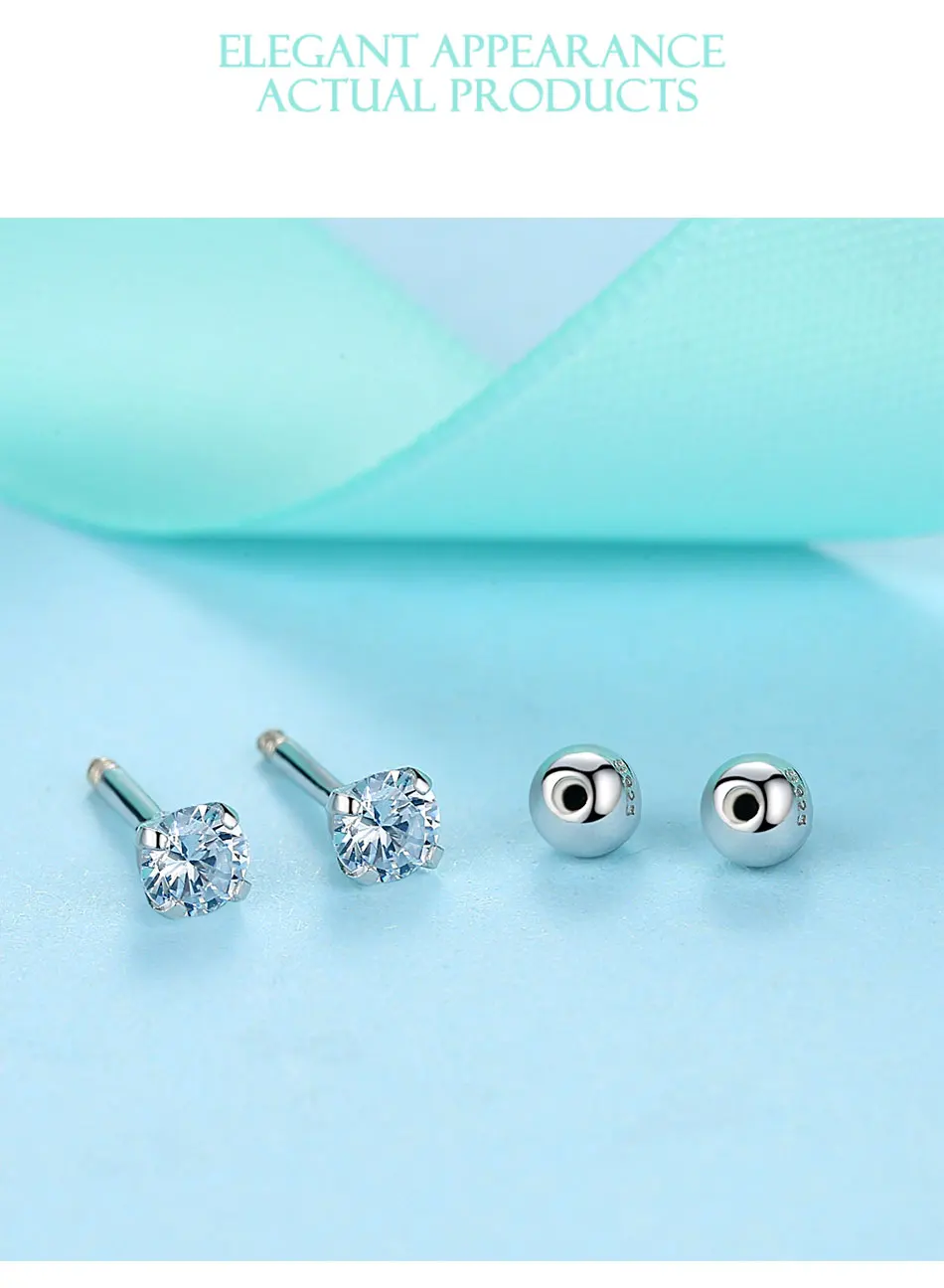 Аутентичные 925 пробы серебряные круглые серьги с кристаллами циркония Древо жизни серьги-гвоздики в форме сердца для женщин Свадебные ювелирные изделия