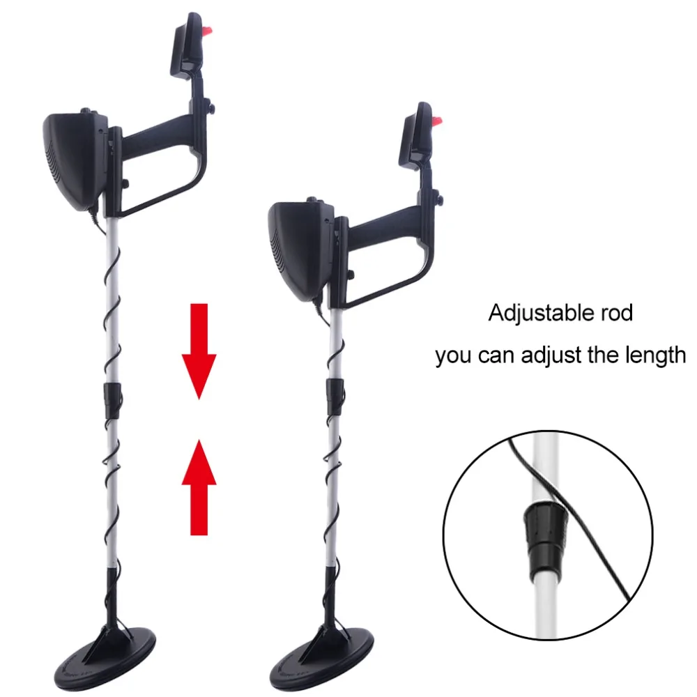  Portable Lightweight Underground Metal Detector Finder Metal Length Adjustable Under Shallow Water 