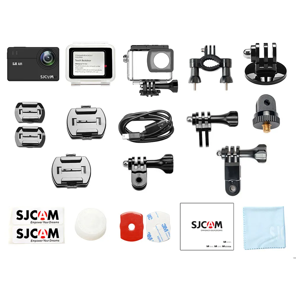 Оригинальная Экшн-камера SJCAM SJ8 Pro/SJ8 Plus/SJ8, WiFi, 4 K, 1200 mAh, HD DVR, видеокамера с дистанционным управлением, водонепроницаемая Спортивная камера GO pro