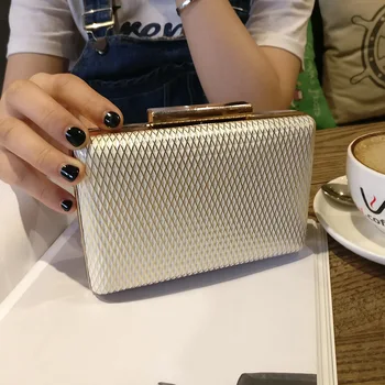 

New 2019 Women Evening Clutch Bag Diamond Sequin Clutch Female Crystal Day Clutch Wedding Purse Party Banquet Black Gold White