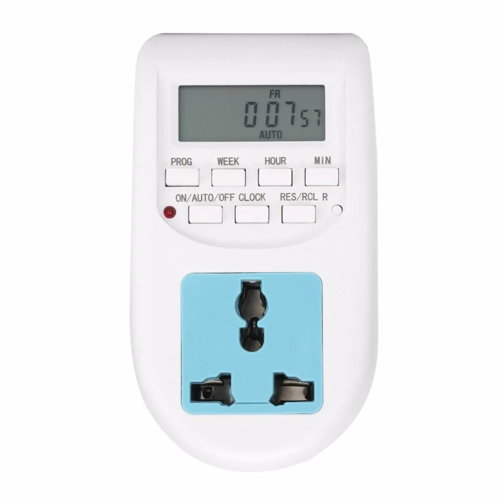 

1pcs EU Plug New Energy Saving Timer Programmable Electronic Timer Socket Digital Timer Household Appliances For Home Devices