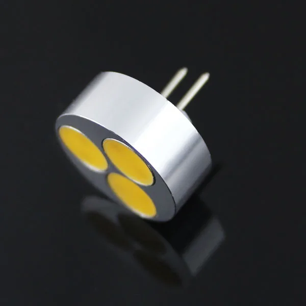 

100pcs DHL Free shipping 2700-7000k dc12v 3leds Lamp Bulb Cree G4 cob 3leds 3w Corn Bulb Car Bulb Replace 20W halogen lamp