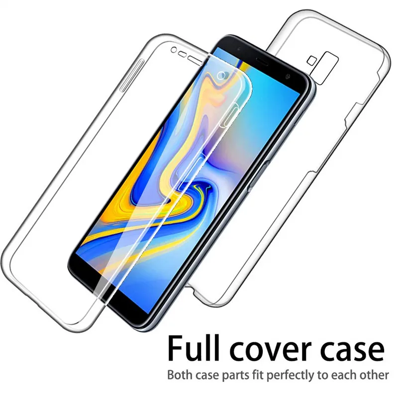 

2X TPU Full Body Soft Case for Samsung Galaxy S8 S9 S10 Plus S10e S6 S7 edge J2 Pro J4 J6 Plus j8 A7 A750 2018 j1 j3 j5 j7 Cover