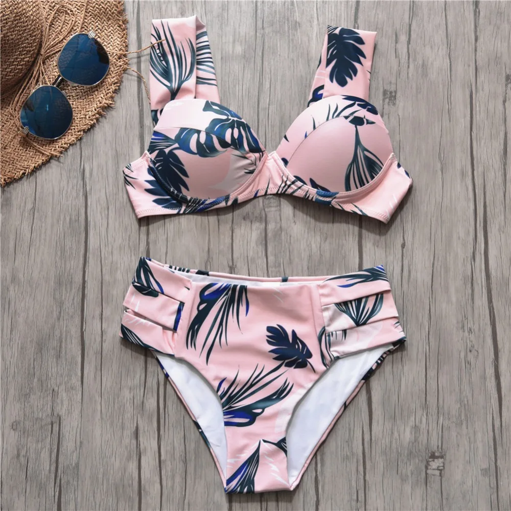 

2019 Hot Sexy Women Swimsuit Bandage Brazilian Bikinis Padded Bra Beach Bathing Suit Push-up Throng Swimwear Femme Swimsuits