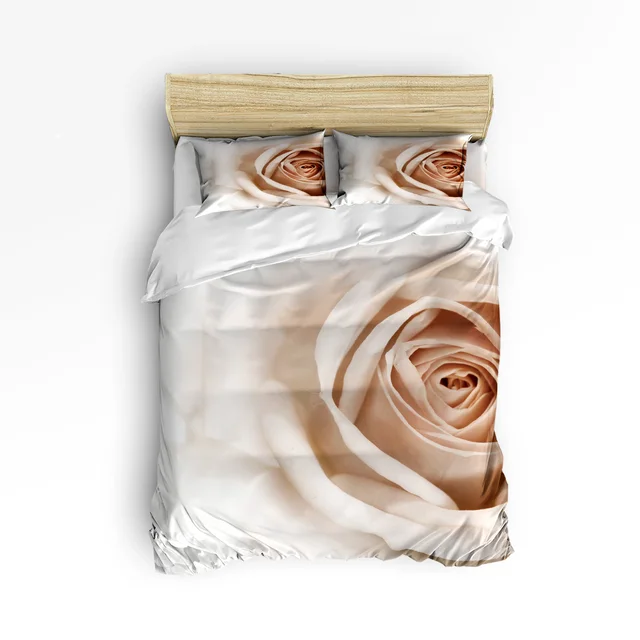 Best Offers Romatic White Rose Elegant 3D Bedding Sets 4pcs Bedclothes Queen/Twin/King Size Bedding Sets Duvet Cover Housse De Couette Kids Best Offers Romatic White Rose Elegant 3D Bedding Sets 4pcs Bedclothes Queen/Twin/King Size Bedding Sets Duvet Cover Housse De Couette Kids
