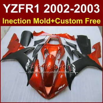 

Burnt orange custom fairing for YAMAHA bodywork YZF1000 02 03 YZF R1 2002 2003 yzf r1 body parts Aftermarket +7gifts