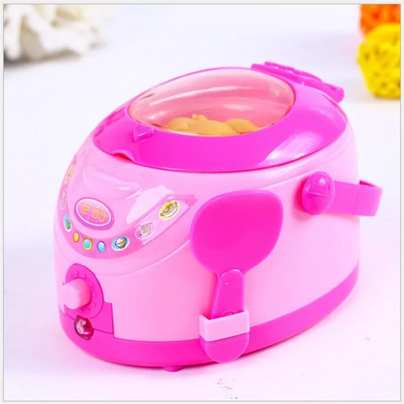 Mini Pink Rice Cookers Kids Toys Pretend Play Toy Simulation Food