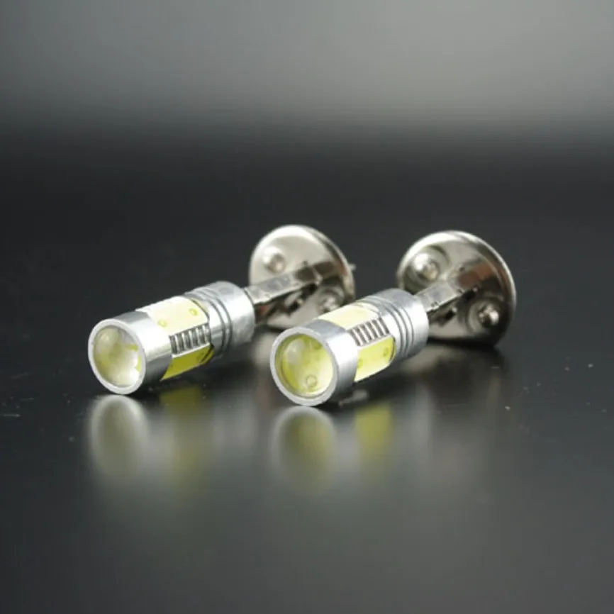 

2Pcs/lot H1 7.5W Super Bright LED Car Front Headlights High Power auto Fog Bulb Lights Lamp xenon White Packing Car Styling
