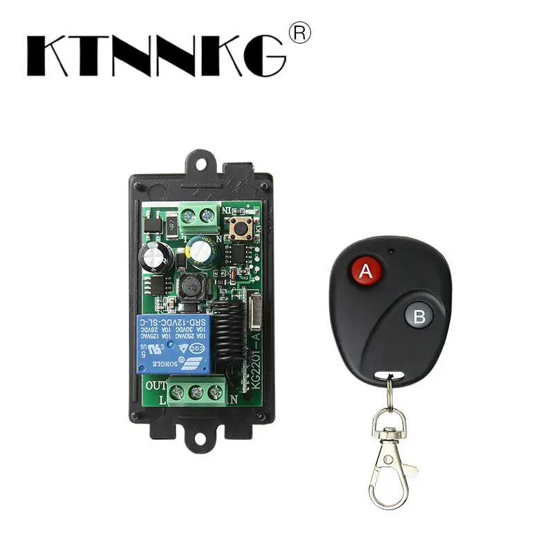 

AC85-260V 220V 110V 433Mhz Intelligent Digital RF Wireless Remote Control Switch System for Projection Screen/Garage Door/Blinds