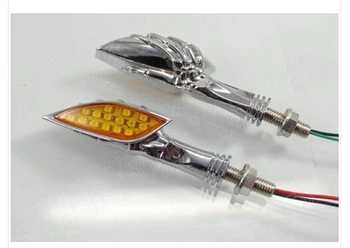 

Universal Skull LED Turn Signal Light For Kawasaki Vulcan Classic VN 400 VN500 VN800 VN 900 VN1200 VN1500 1600 Chopper Cruisers