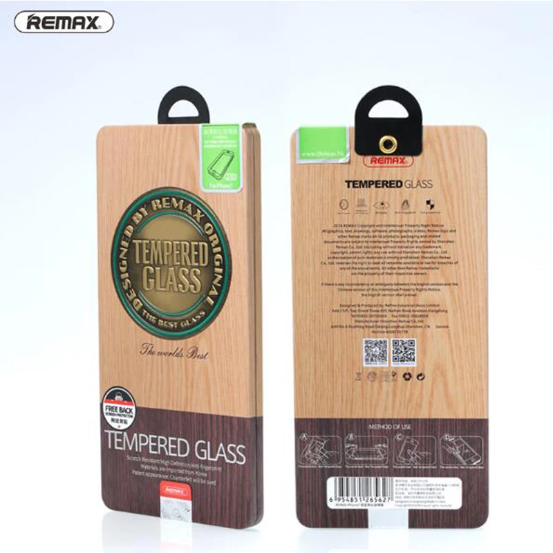 

Original Remax Tempered Glass Screen Protector Protective For iPhone 6 Plus 6S Plus with Retail Package
