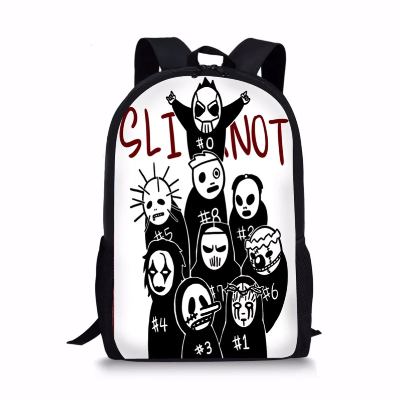 Cartoon Slipknot 3D Print Fashion Travel Bag Boys and Girls School Backpacks Y11