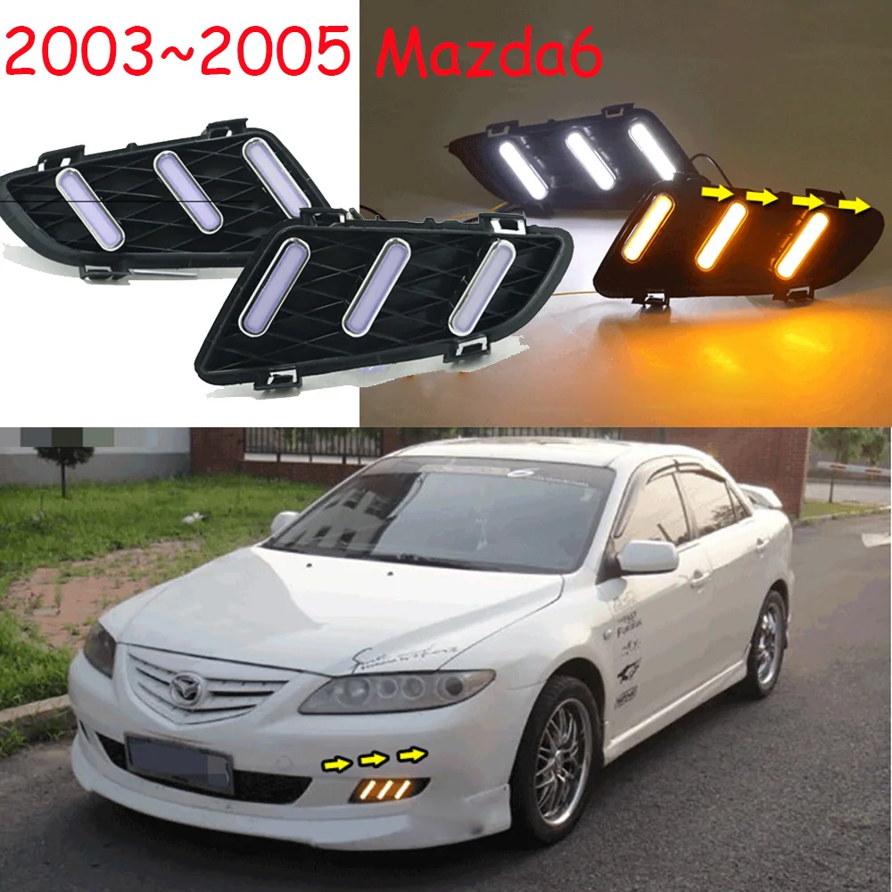 Автомобильный бампер головной светильник для mazda 6 Mazda6 Дневной 2003 ~ 2005y