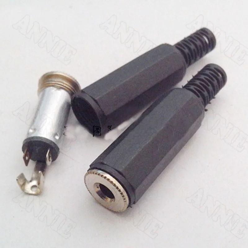 100pcs lot Headphone Converter Audio Female Socket 3 5mm Hole Jack