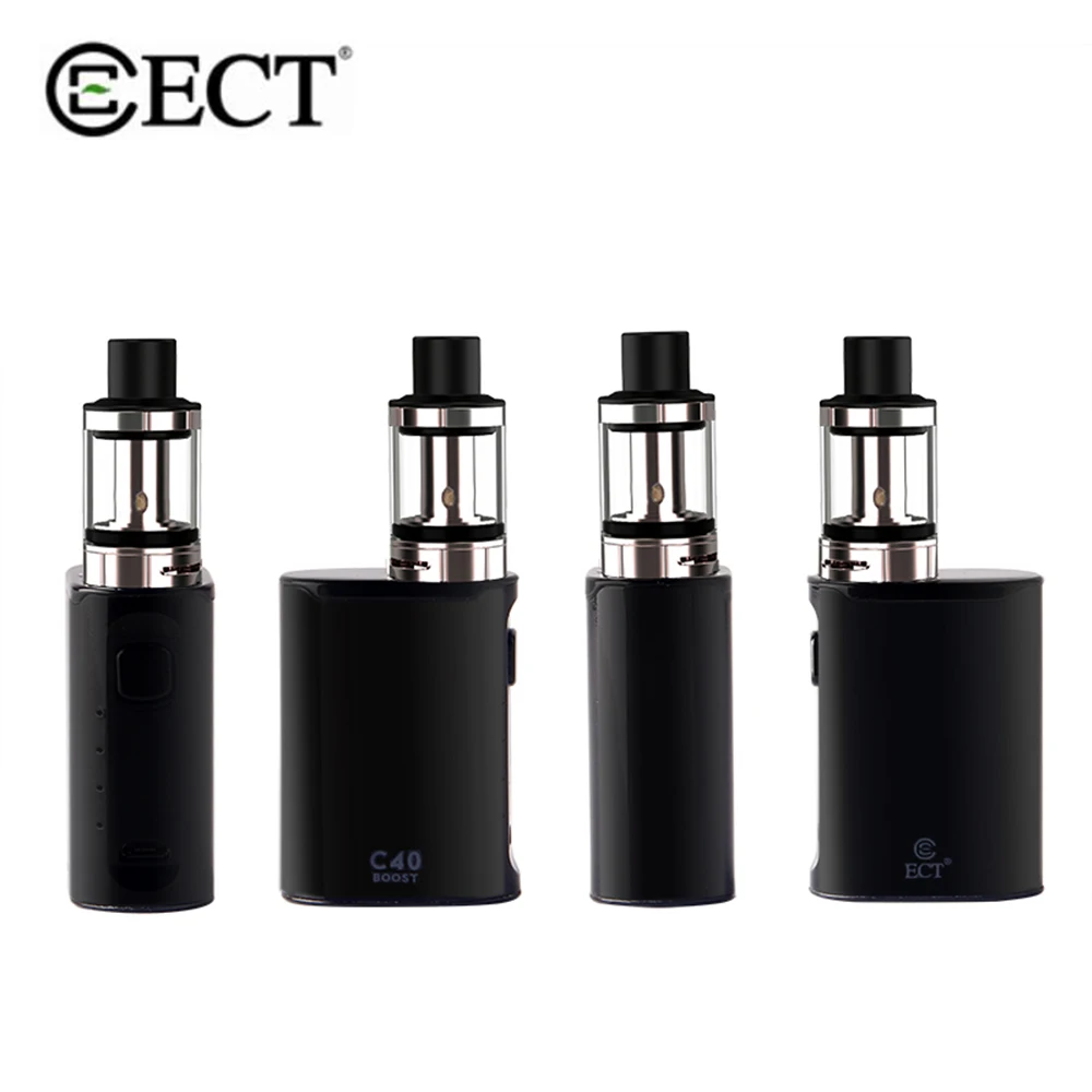 

Original ECT C40 Boost Mod Kit 40W Electronic Cigarette Starter Kit 1800mAh Built-in Battery 510 Thread Metal Body Vaper Kit