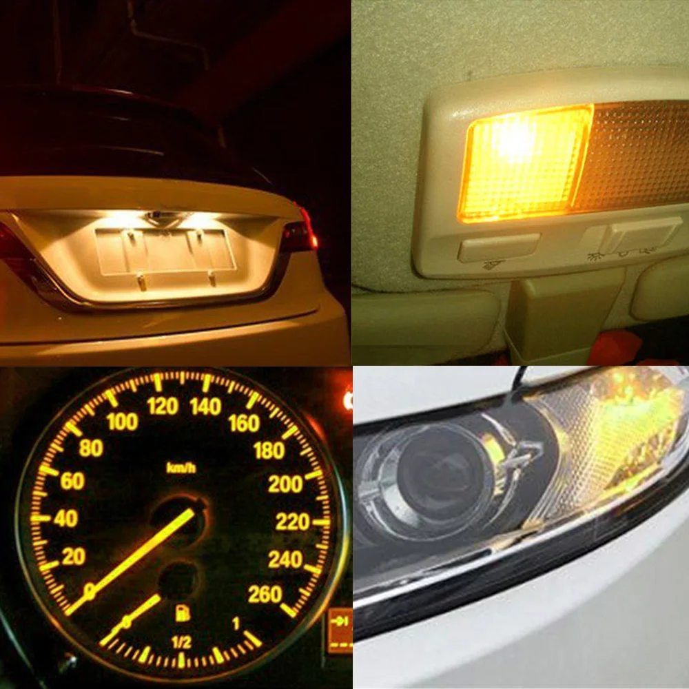 10 шт. автомобильные галогенные лампы T10 W5W 194/501 12 В 3 Вт|interior car lights|interior lampcar lamp interior |