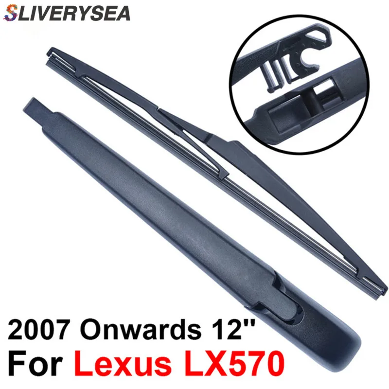 

SLIVERYSEA Rear Wiper Blade and Arm For Lexus LX570 2007 Onwards 12'' 4 door SUV High Quality Iso9000 Natural Rubber RLX07-3B