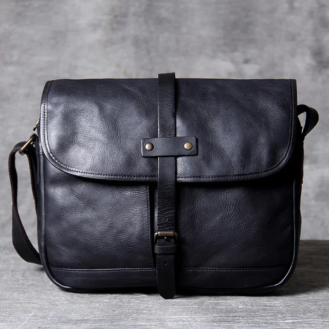 

AETOO Original New first layer leather retro casual shoulder bag men's genuine nature leather classic messenger bag