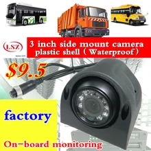 new hot car camera, waterproof 3 inch side conch car surveillance probe, CCTV2 side surveillance camera