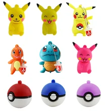 Usb флеш-накопитель с милым мультяшным монстром-шариком Pokemon Pikachu, флеш-накопитель на 32 ГБ, 4 ГБ, 8 ГБ, 16 ГБ, 64 ГБ, 128 ГБ, u-диск, карта памяти