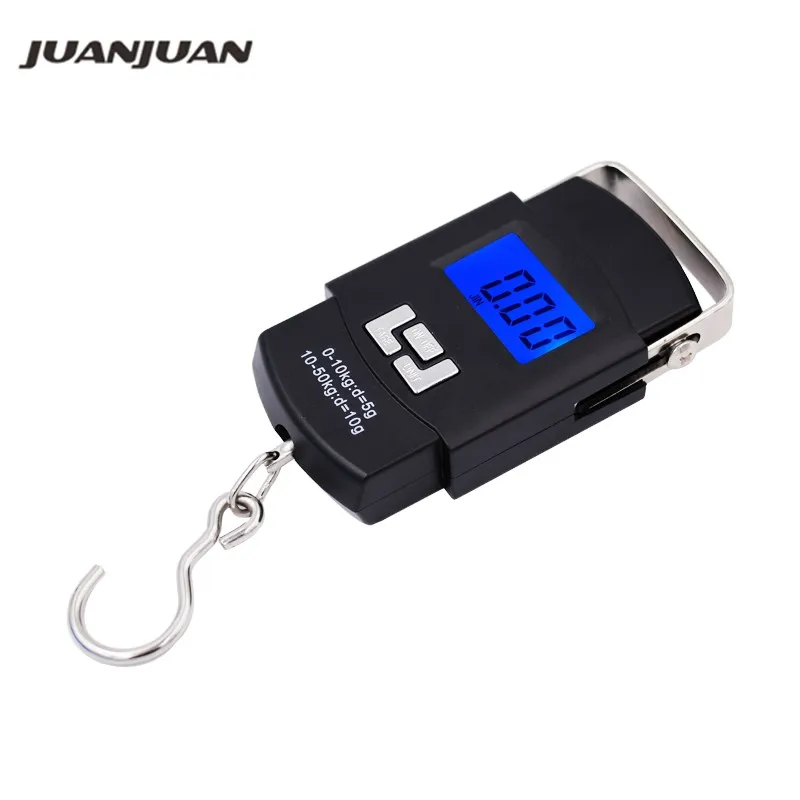 

10pcs/lot 50kg 10g Electronic Balance scales Digital Fish Hanging Scale factory price digital LCD display backlight 20%Off