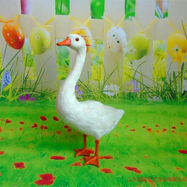 

Simulation goose polyethylene&furs goose model funny gift about 25cmx14cmx38cm