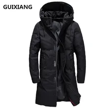 Новое поступление, зимние мужские пуховые пальто, высокое качество, черные повседневные мужские парки, зимняя куртка, мужские пуховые куртки, размер M-3XL