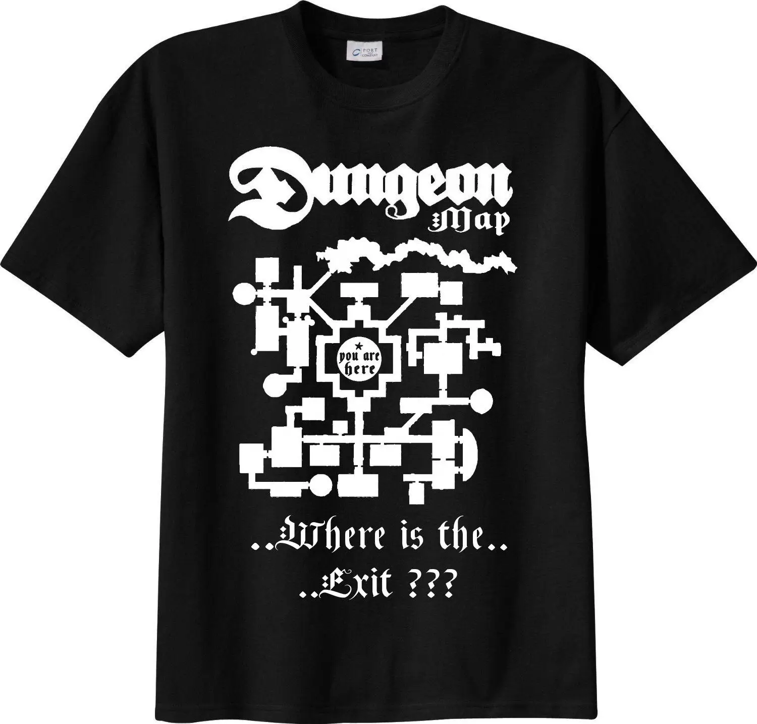 

t-shirt THE Dungeon Master map D&D dungeons & dragons role play dice rpg TSHIRT Cool Casual pride t shirt men Unisex Fashion