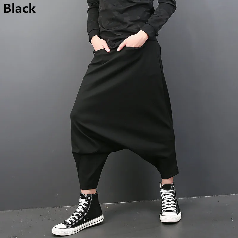 

INCERUN Fashion 2019 Mens Harem Pants Casual Loose Drop Crotch Hip Hop Trousers Elastic Waist Punk Style Male Clothes