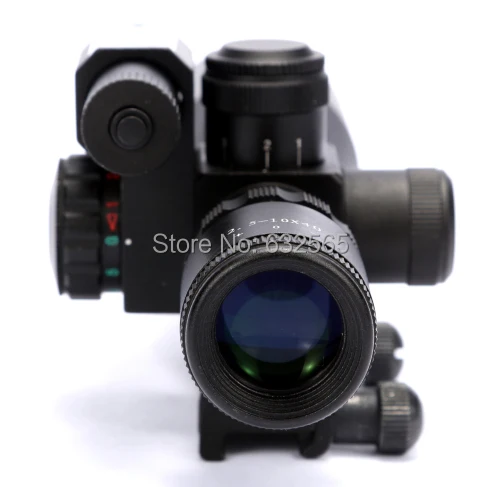 

Wholesale Tactical 2.5-10X40 Rifle Scope with Mil-Dot Reticle and side mounted red green laser scope For Outdoor Game Hunting