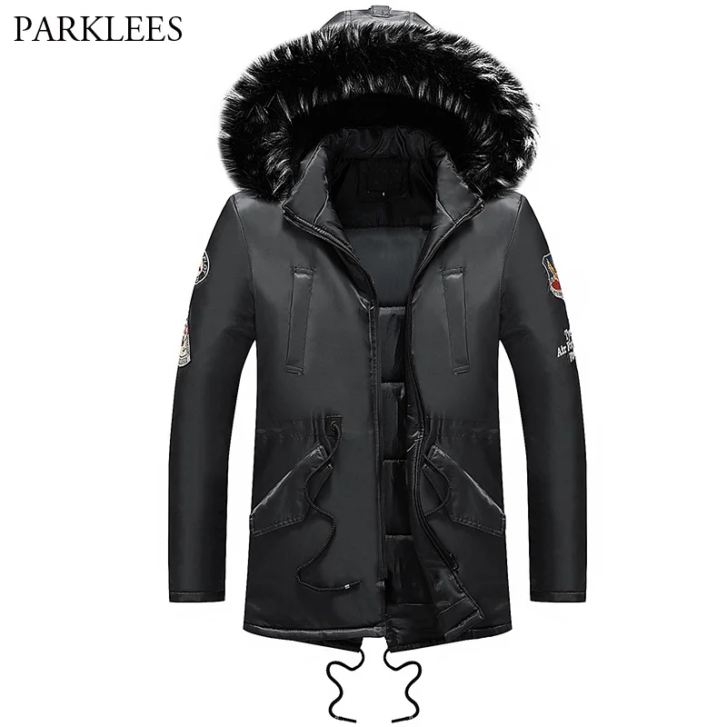 Windproof Jacket Men Casual Trench Coat 2018 Winter Warm