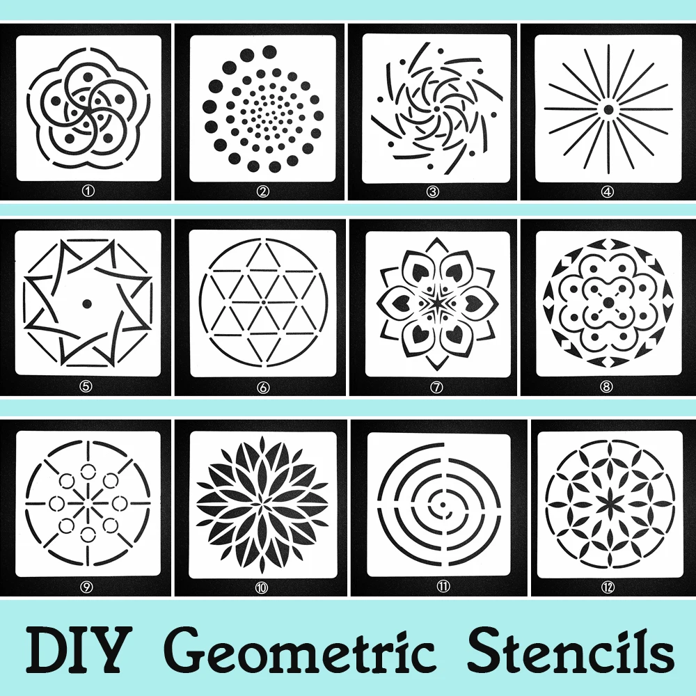 diy plastic stencil sheet for painting artistic templates stencils