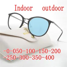 Cat фотохромные готовой близорукость очки светочувствительная хамелеон с антибликовым покрытием изменить Цвет рецептурные линзы очки с коробкой FML