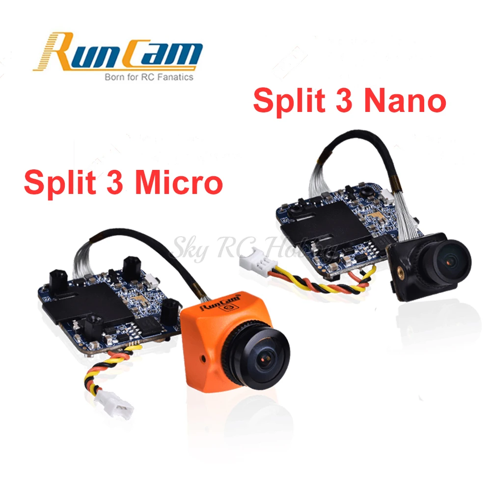 RunCam split 3 Micro& split 3 Nano DC5-20V 1080 P/60fps HD Запись WDR FPV камера PAL/NTSC переключаемая 40 мс низкая задержка для RC